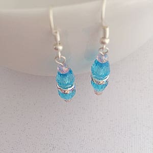 Aqua Bridesmaid Earrings Bridesmaid Aqua Earrings Aqua Drop - Etsy