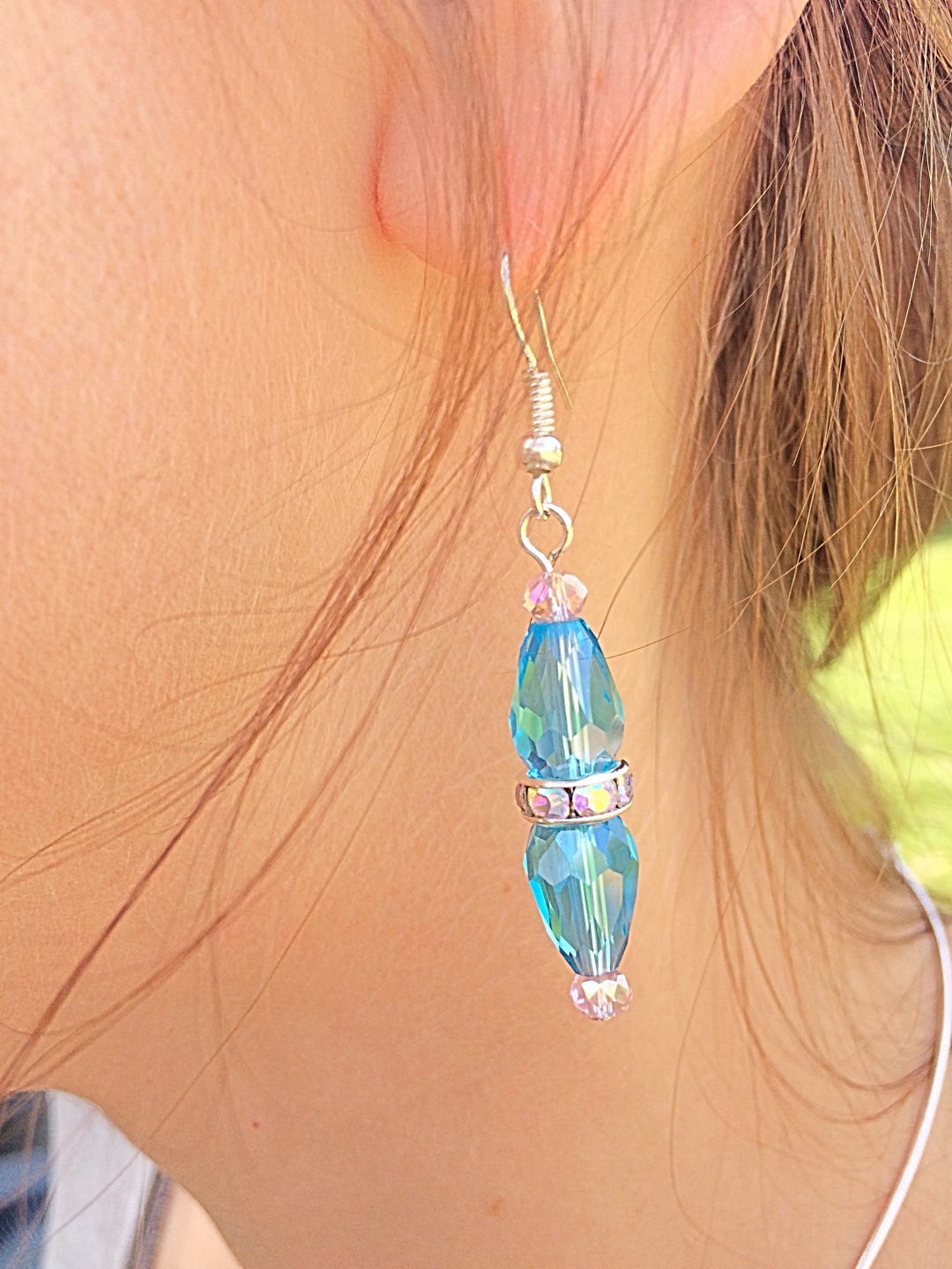 Andrea Earrings  - Aqua