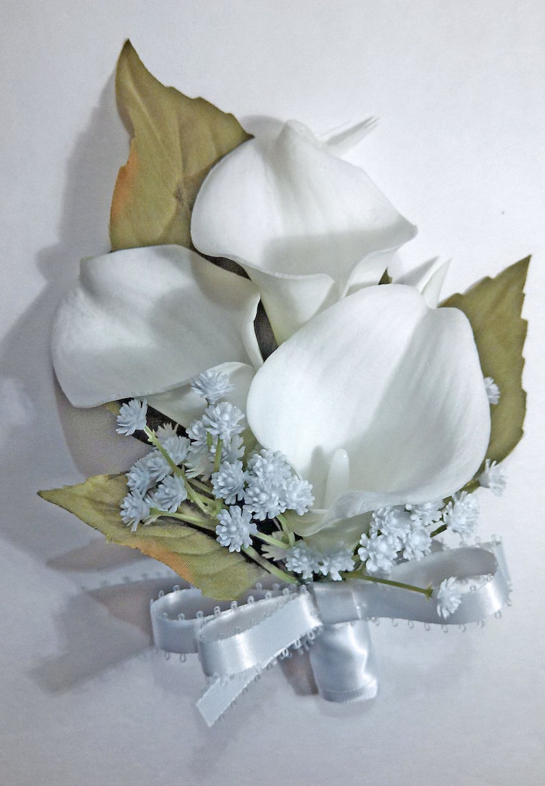 Calla Lily Corsage White Calla Lily Corsage White Calla Lily Etsy