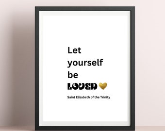 Saint Elizabeth of the Trinity Catholic Printable Art/Download/Baptism Gift/Confirmation/Christmas/Godparent/Sponsor