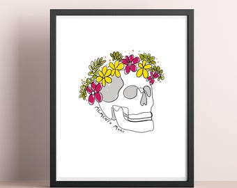 Lámina artística descargable de Memento Mori