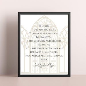 Saint Augustine of Hippo Prayer Printable Wall Art