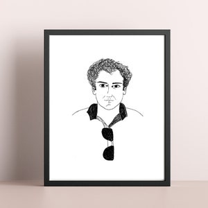 Blessed Carlo Acutis Pen and Ink Art Print/Catholic Art/Confirmation Gift/Baptism Gift/Christmas Gift