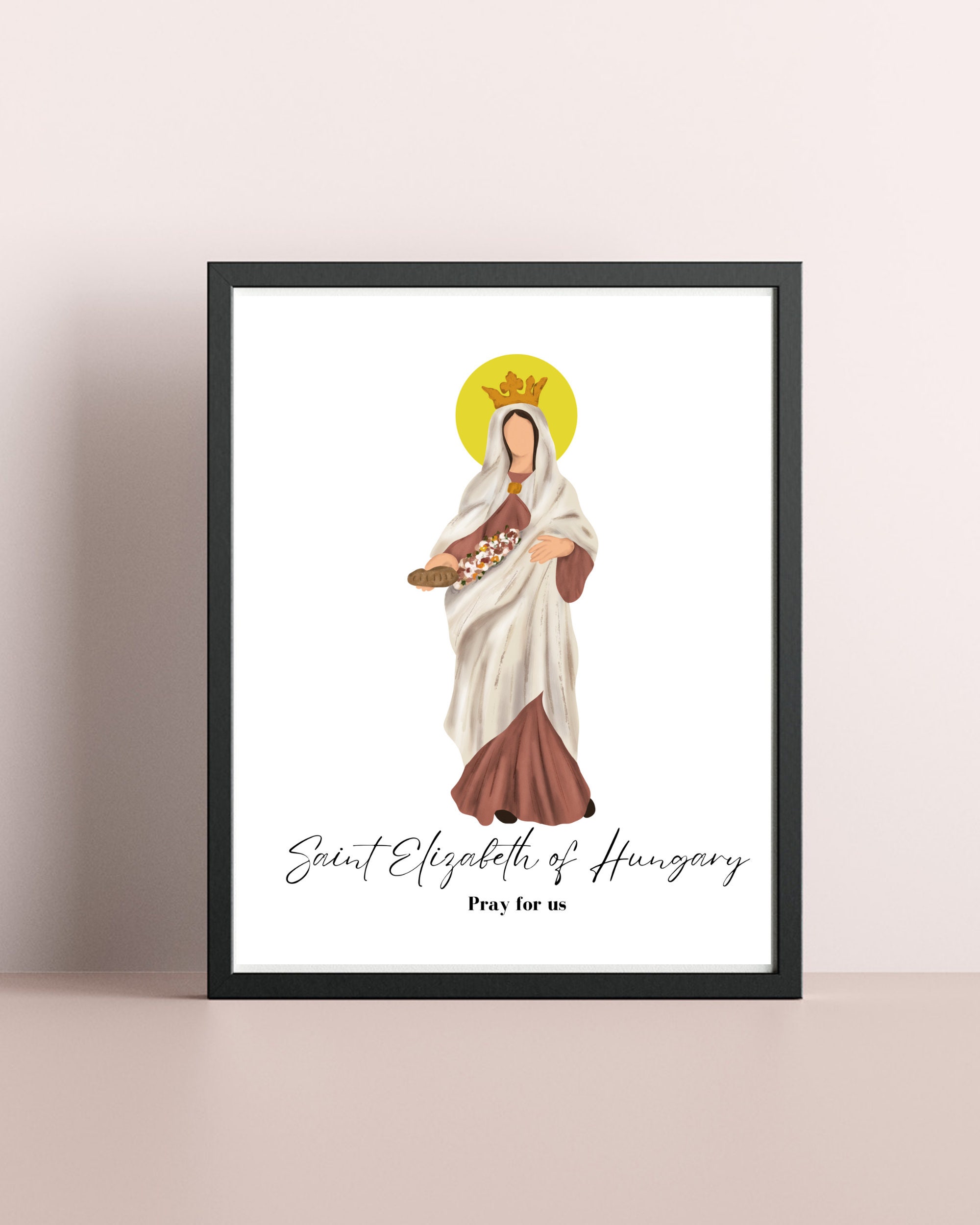 Saint Elizabeth of Hungary Printable Catholic Wall Art/confirmation ...