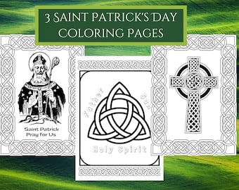 Saint Patrick's Day Downloadable Coloring Pages/Activity Pages