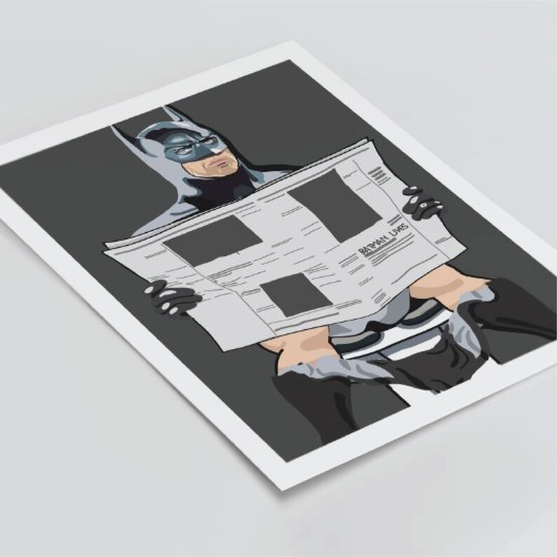 batman toilet print