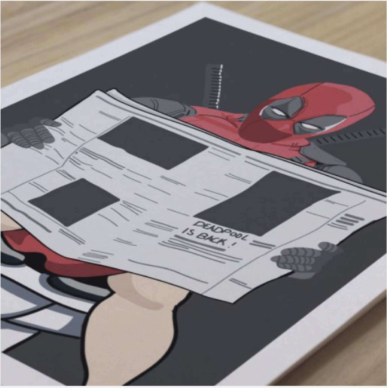 Deadpool auf Toilette Deadpool Druck lustige | Etsy