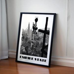 Empire State Building Print,  New York City Skyline art, NYC Landmark Art,