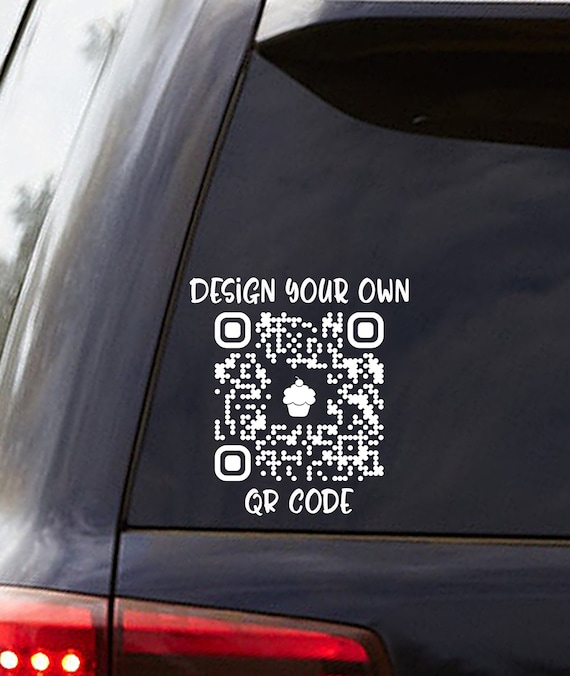 Design Your Own QR Code Design Your Own Window Sticker Etsy