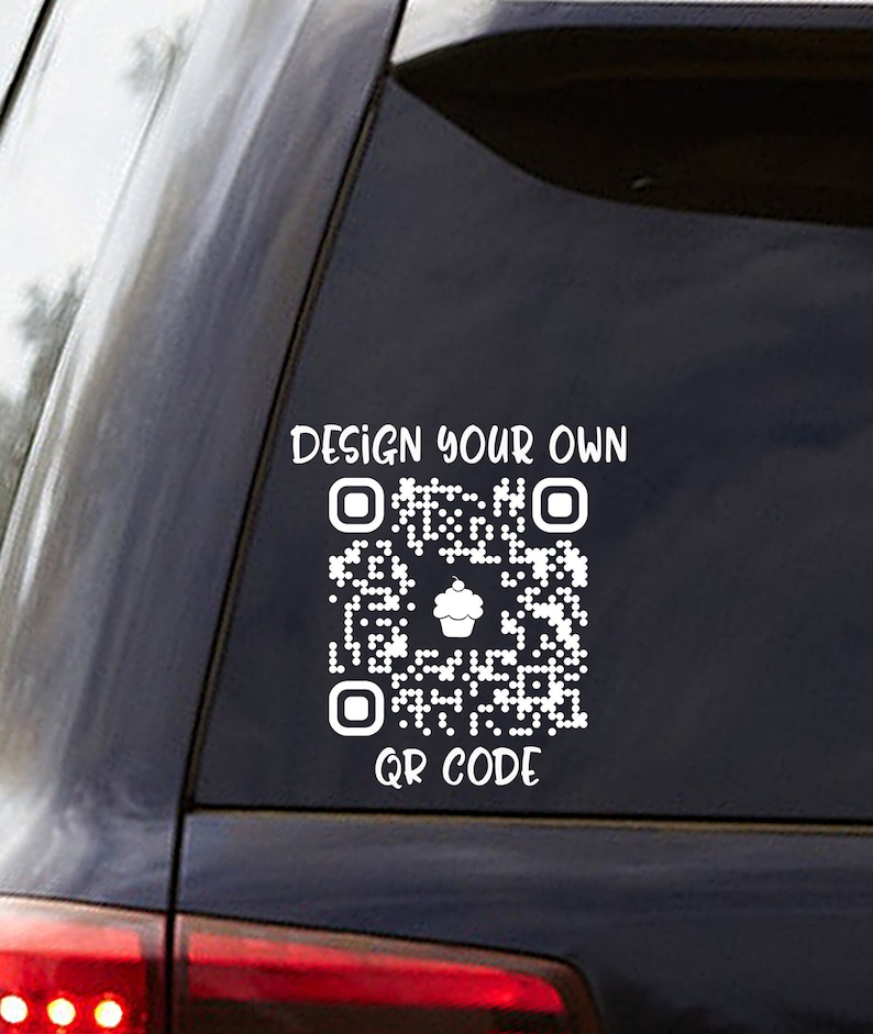 Qr Code Car Sticker Design Your Own QR Code, Design Your Own Window Sticker, Custom Decal ...