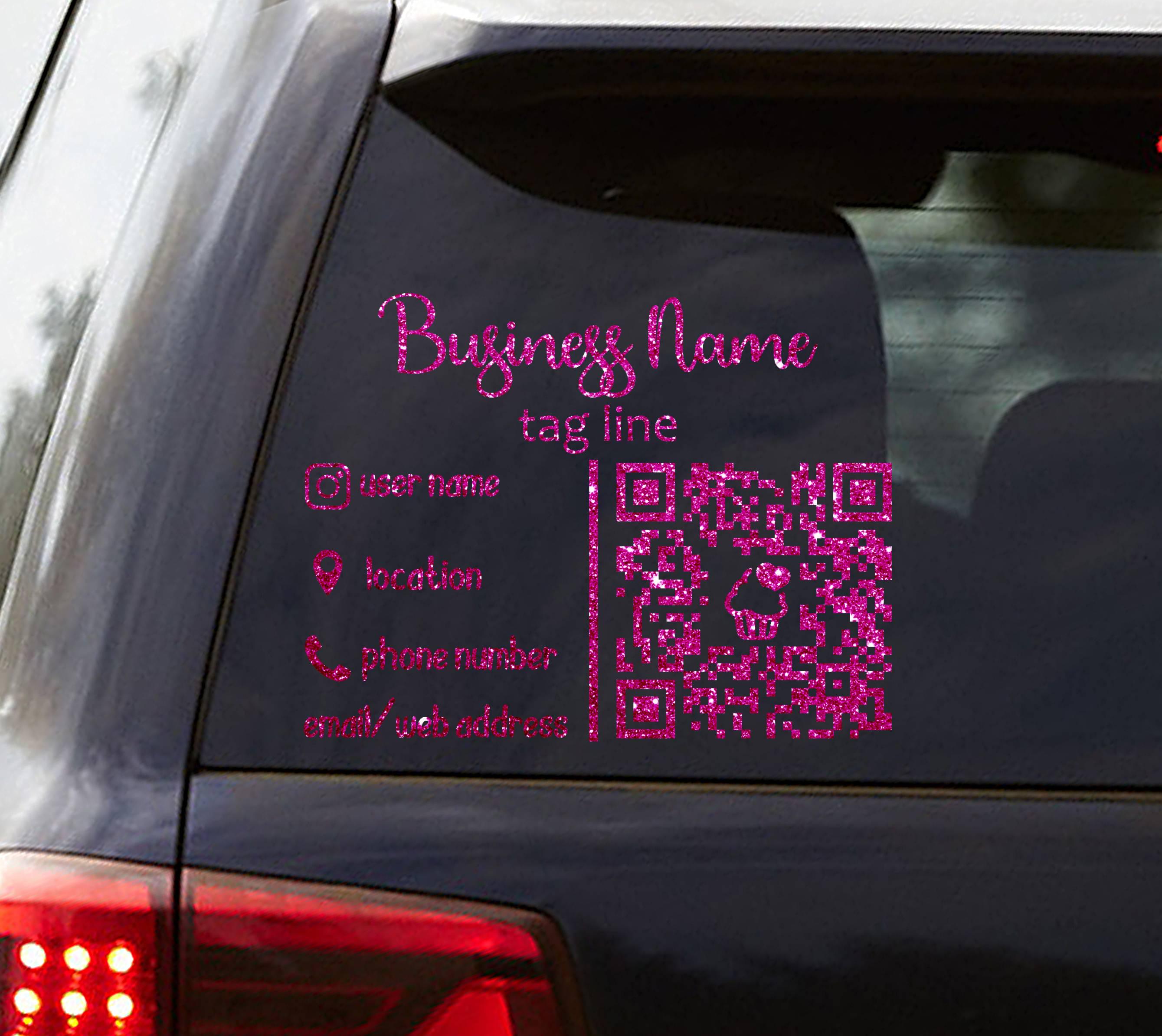Business Qr Code Decal, Design Your Own Decal, Design Your Own Window ...
