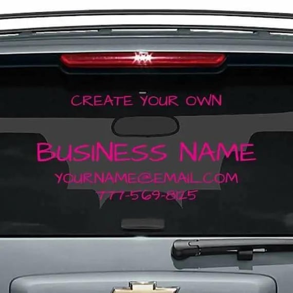 Custom Business Logo Decal: Design Your Own Vinyl Window Sticker
