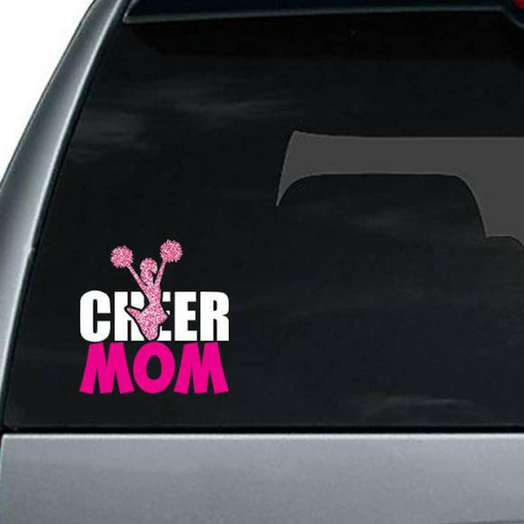 Cheer Mom Glitter Decal: Custom Window Sticker - Etsy