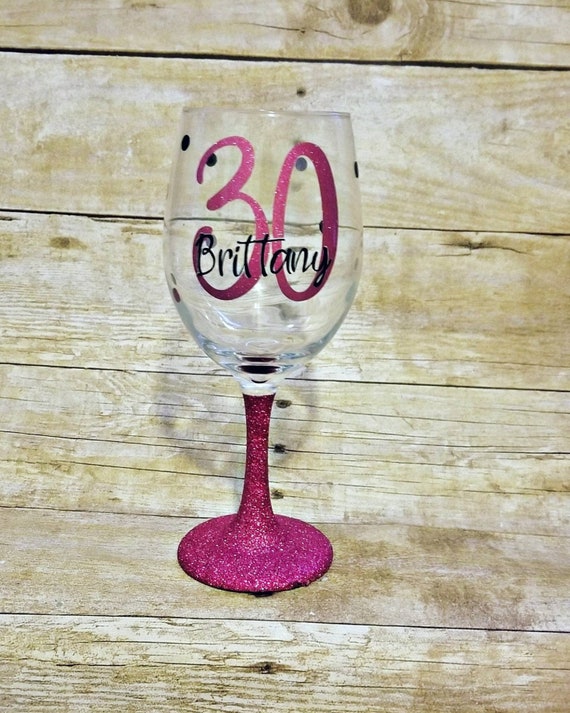 Personalized Birthday Stemless Wine Glass, Design: BDAY5 - Everything Etched