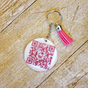Qr code keychain, Design your own, Custom Logo keychain, create your own keychain, business keychain, glitter keychain, custom keychain