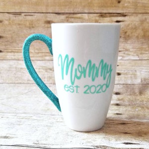 Mommy Est, new mommy mug, mommy Est 2021, new mommy gift, new mom mug, new mom gift, baby shower gift