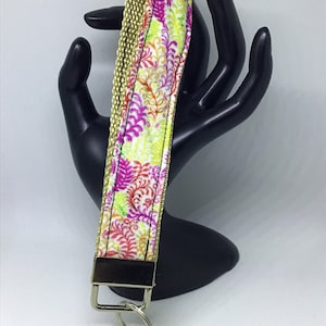 Floral Print Key Chain