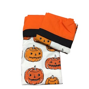 Jack-o-lantern Flannel Pillowcases
