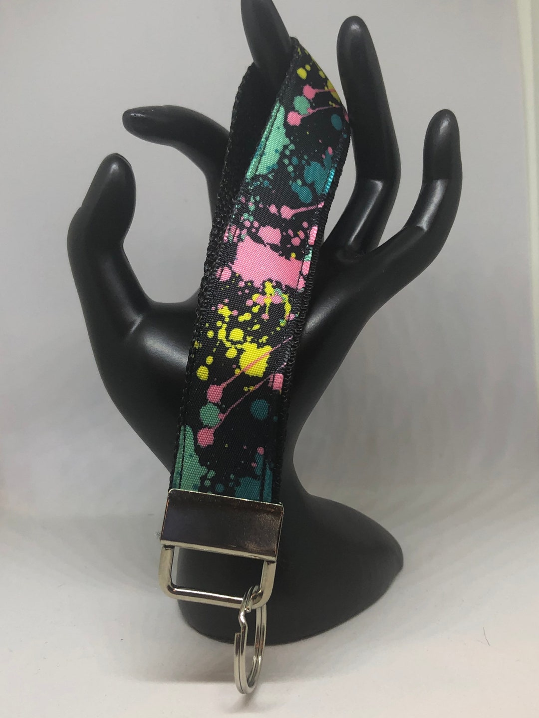Paint Splatter Key Chain - Etsy