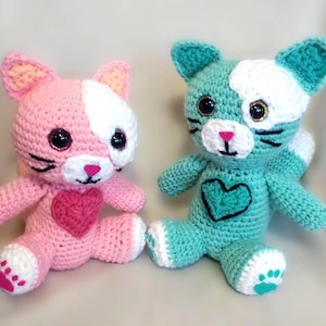 Cat Crochet Pattern PDF: Patchy Paws Amigurumi Plushie (Instant Download)