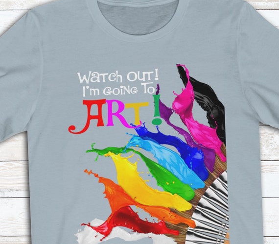 Artist T Shirt, Women's Shirts, I Arted, Artsy Clothing, Arts and Crafts  Art, Art Supplies, Acrylic Painting, DIY, Gifts for Artists, Studio 