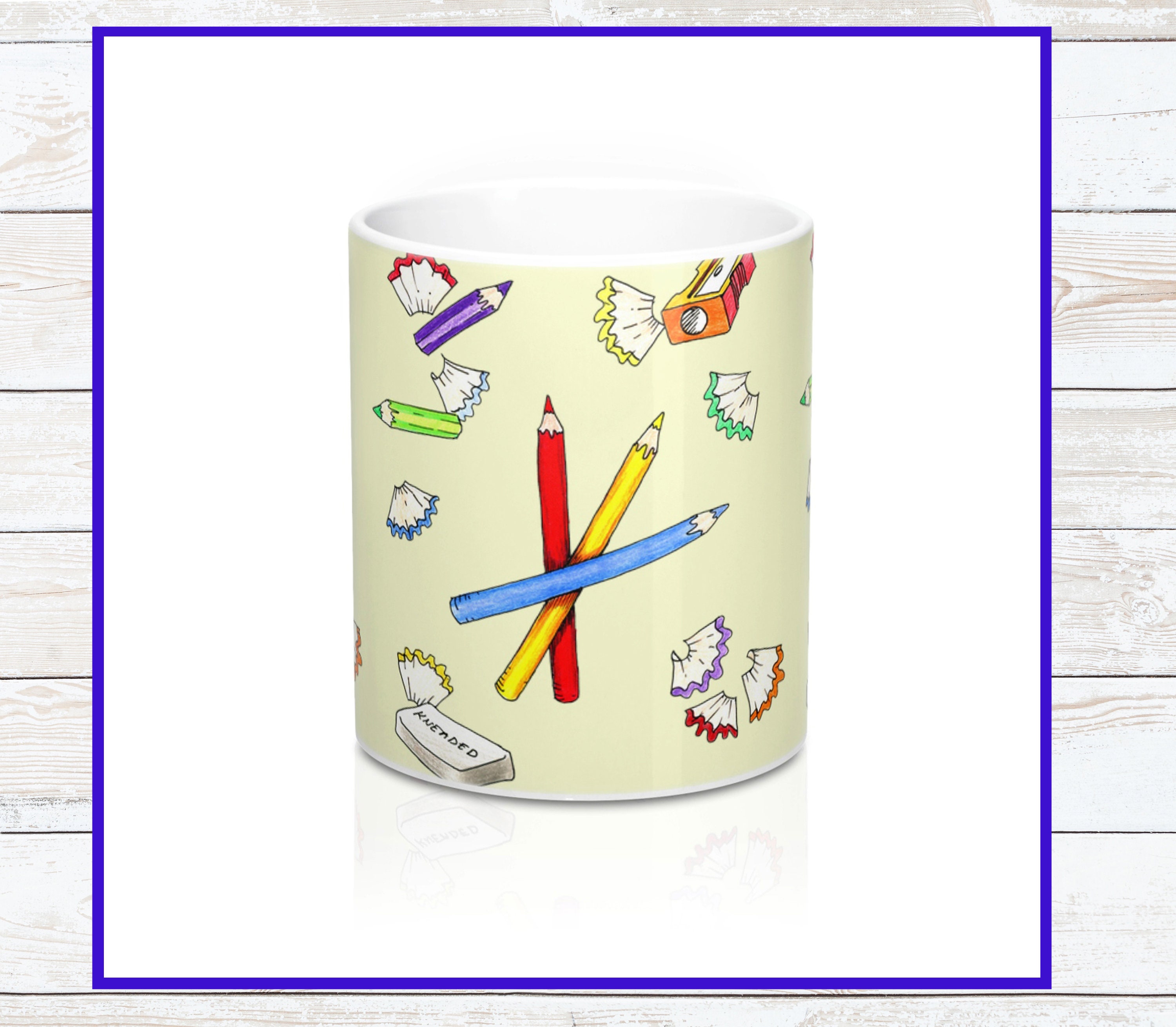 Artist Mugs Colored Pencil Gifts Art Coffee Cup Fun Cup Etsy