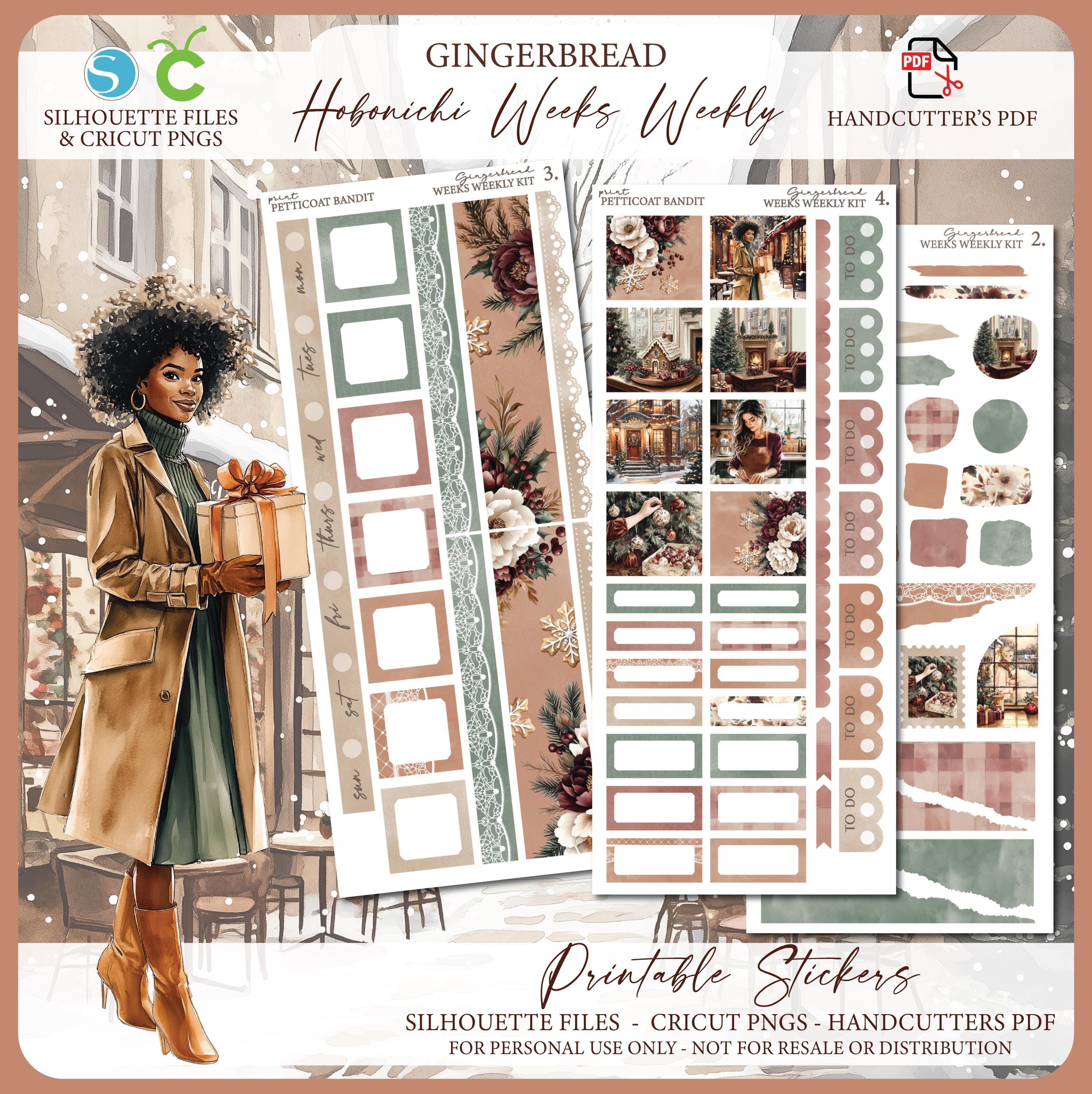 Printable Hobonichi Weeks Weekly Planner Kit - Gingerbread | Foil Ready ...