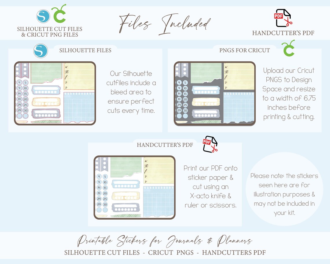 Printable Add on Vertical Weekly Planner Sticker Kit - Refresh | Spring ...