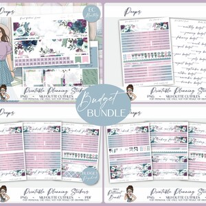 Printable Erin Condren Monthly Budget Bundle | Budget Planner Sticker ...