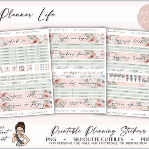 Printable Erin Condren Monthly Budget Bundle | Budget Planner Sticker ...