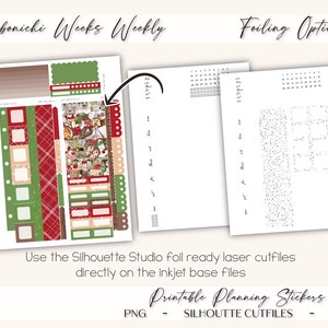 Printable Hobonichi Weeks Weekly Planner Kit Holly Jolly - Etsy