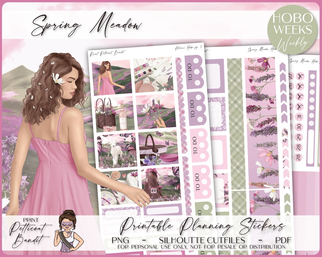 Printable Hobonichi Weeks Weekly Planner Kit Spring Meadow Foil Ready ...