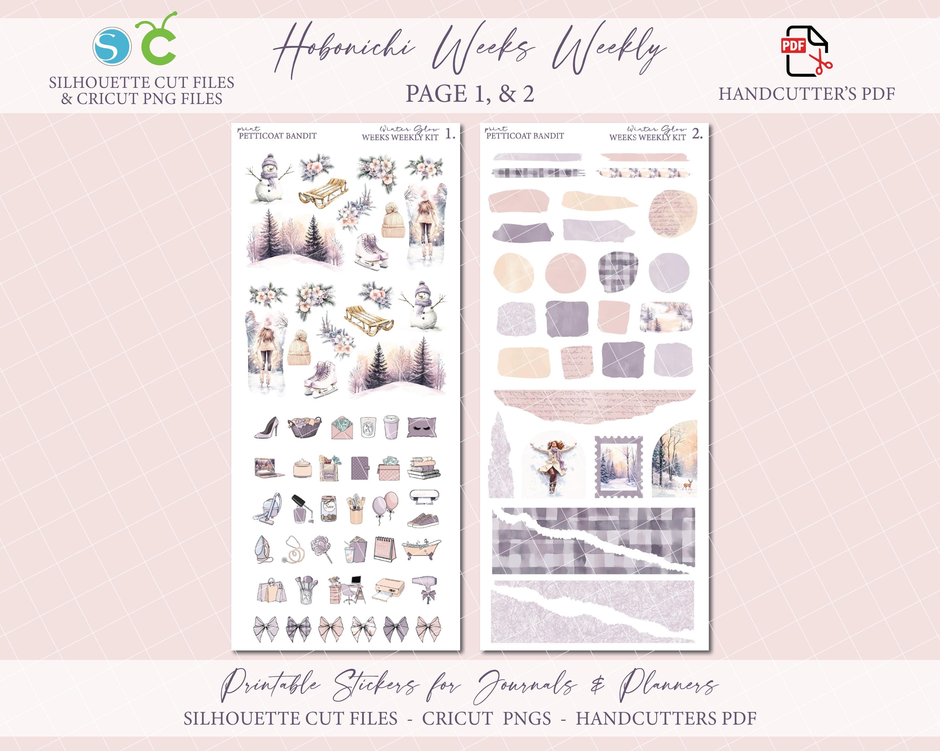 Printable Hobonichi Weeks Weekly Planner Kit - Winter Sticker Kit ...