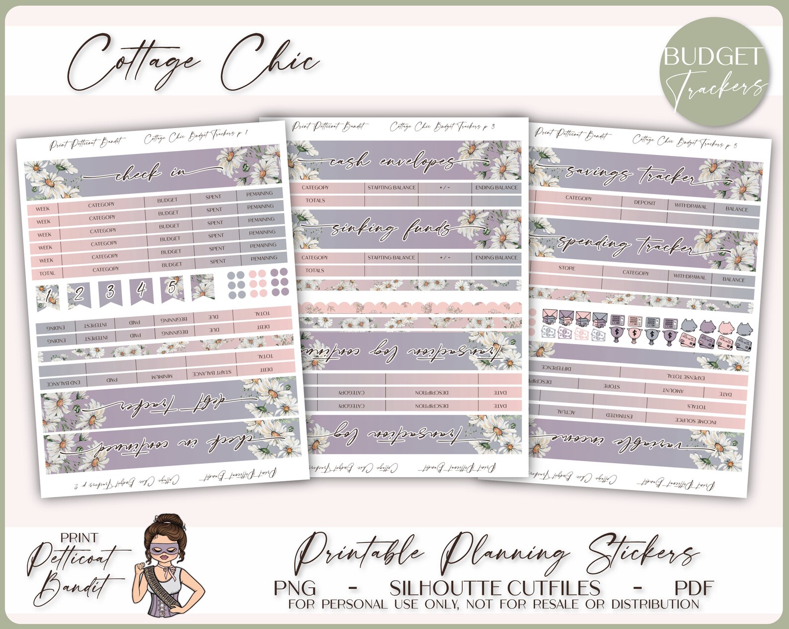 Printable Erin Condren Monthly Budget Bundle Budget Planner - Etsy