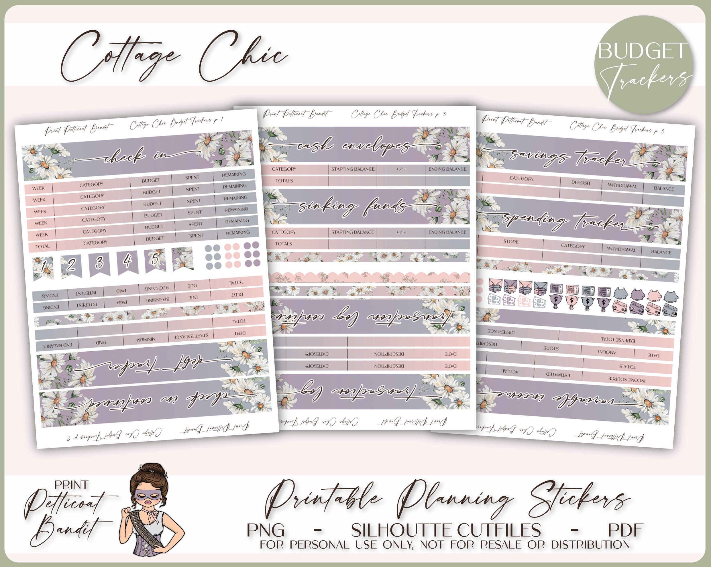 Printable Erin Condren Monthly Budget Bundle Budget Planner - Etsy