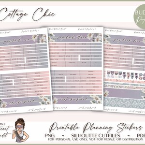 Printable Erin Condren Monthly Budget Bundle | Budget Planner Sticker ...
