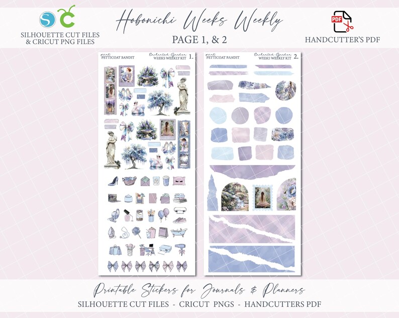 Printable Hobonichi Weeks Weekly Planner Kit - Enchanted Garden ...