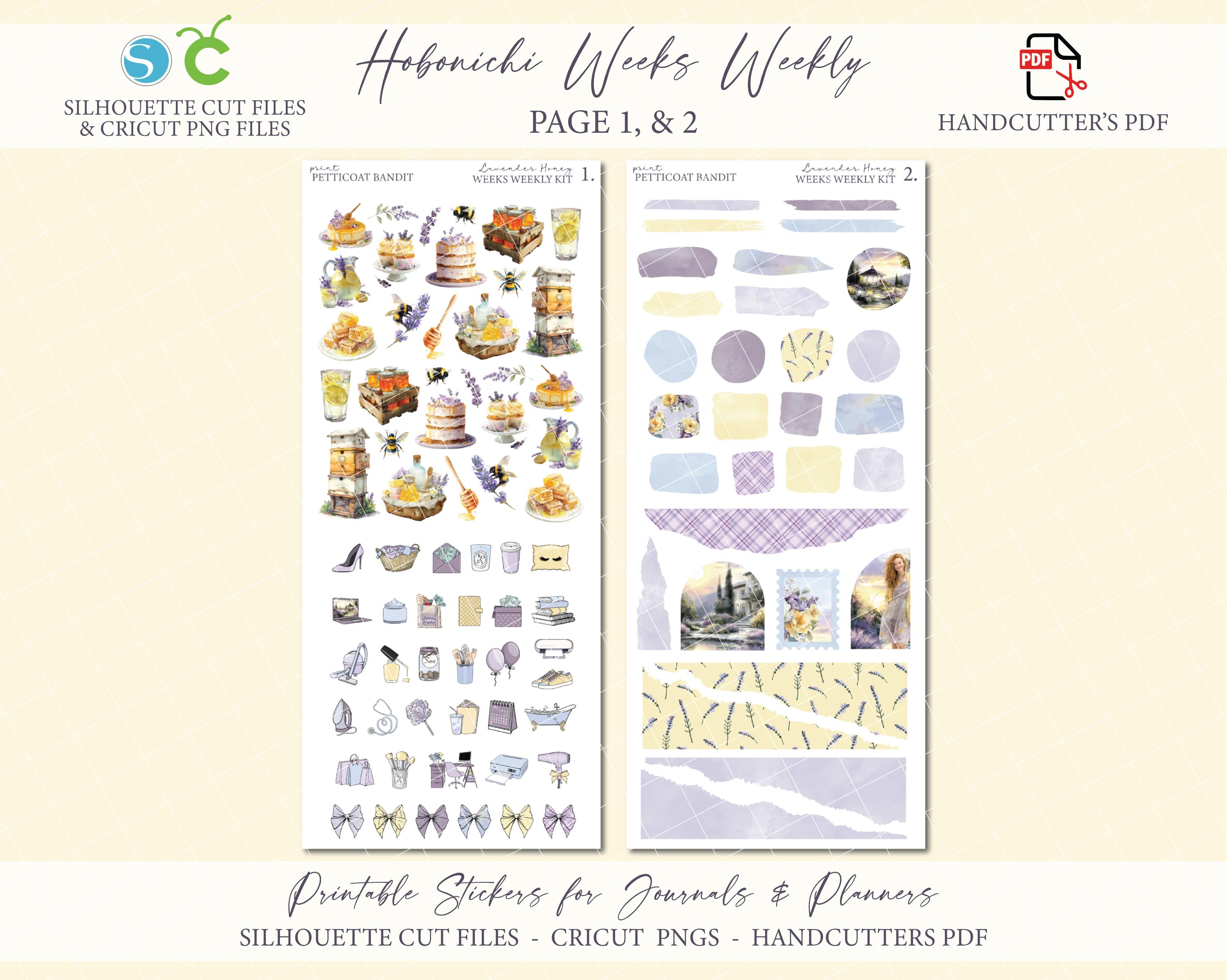 Spring Printable Hobonichi Weeks Weekly Planner Kit - Lavender Honey ...