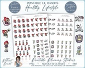 Lil' Bandit - Healthy Lifestyle | Printable Character Stickers | Planner Stickers | Silhouette Cut Files | Cricut PNGs | PDF