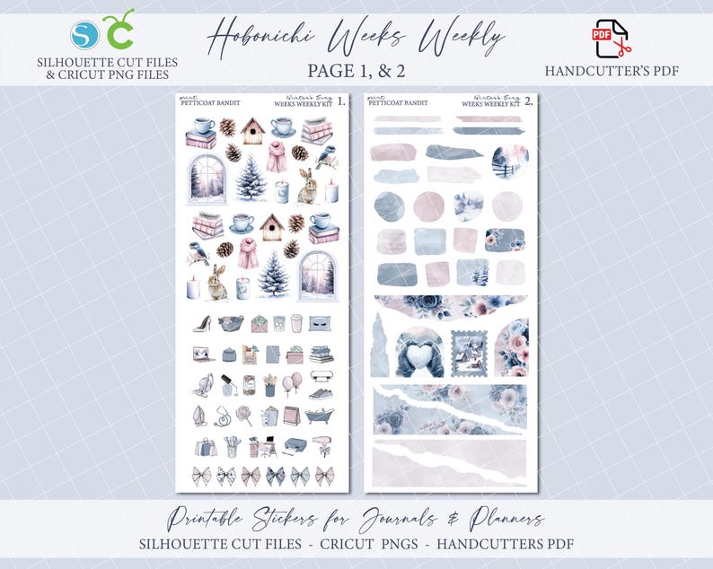 Printable Hobonichi Weeks Weekly Planner Kit - Winter's Song ...
