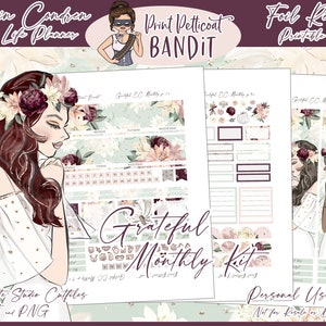 Printable Erin Condren Monthly Budget Bundle Budget Planner Sticker Kit ...