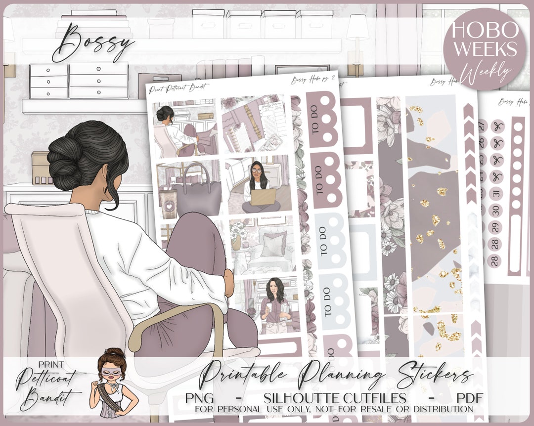 Printable Hobonichi Weeks Weekly Planner Kit Bossy Foil Ready ...