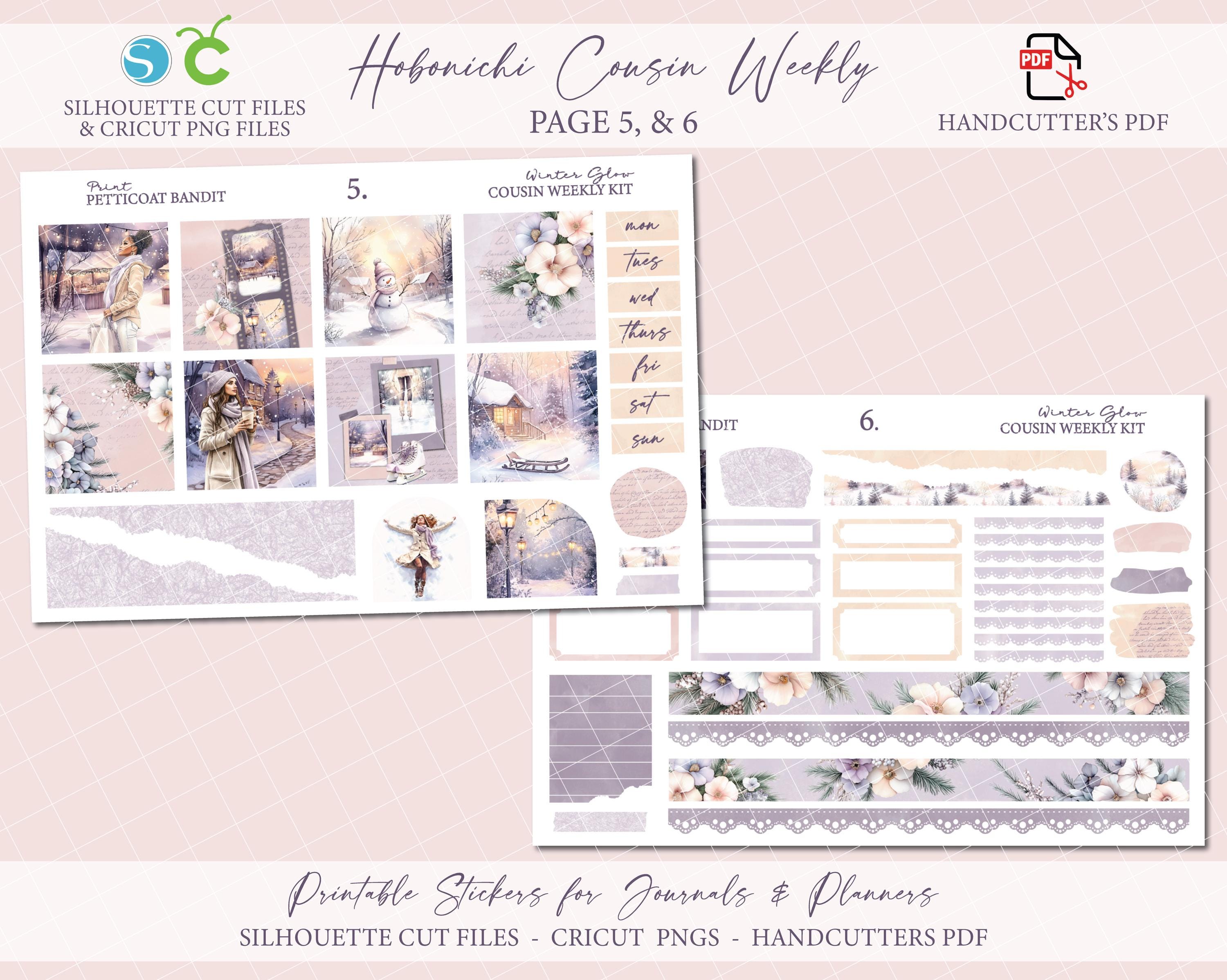 Printable Hobonichi Cousin Weekly Planner Kit - Winter Glow ...