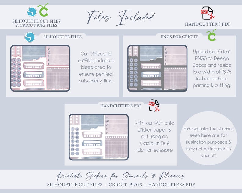 Winter Printable Vertical Weekly Planner Sticker Kit - Winter ...
