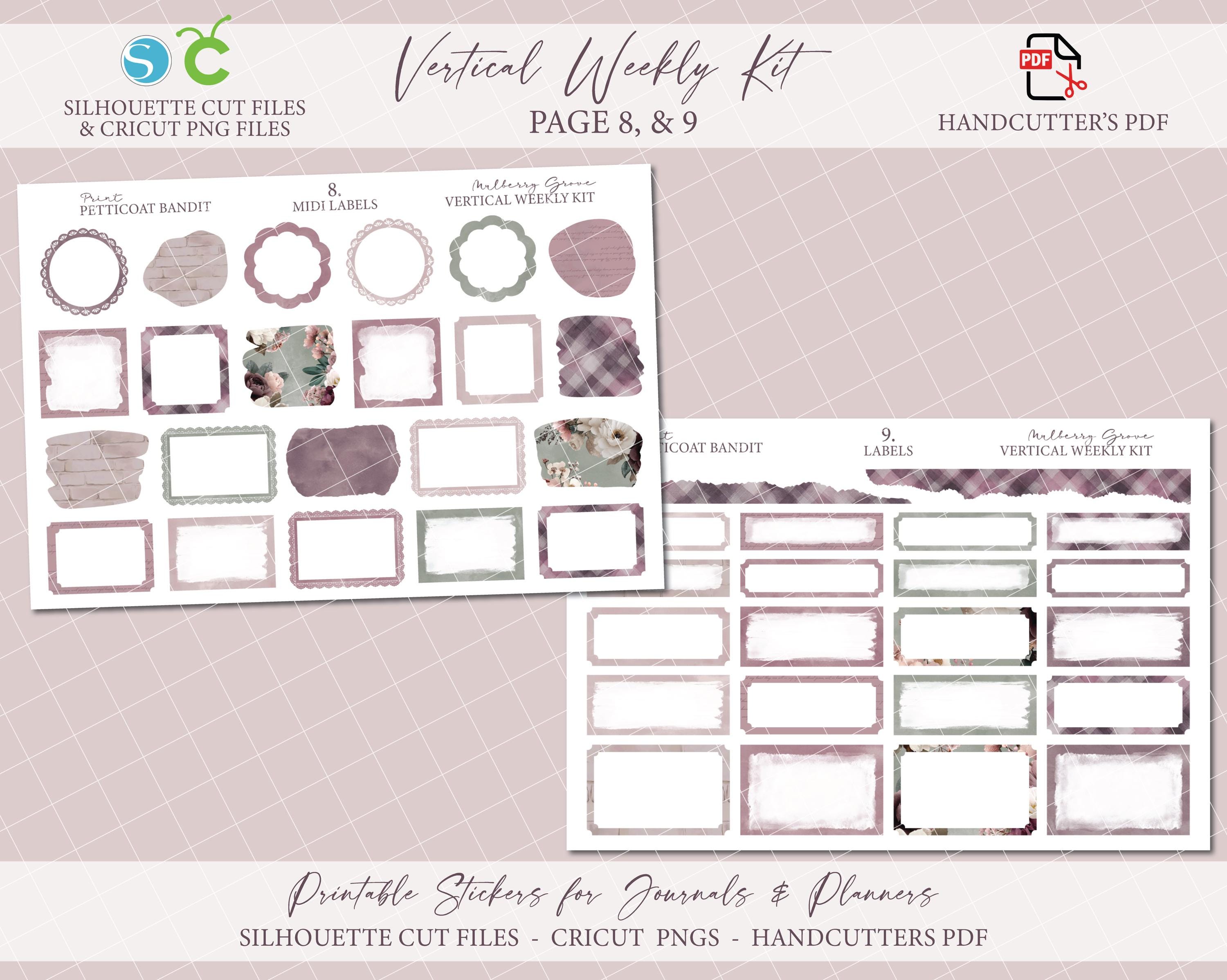 Winter Printable Vertical Weekly Planner Sticker Kit - Mulberry Grove ...