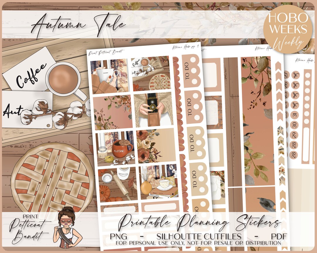 Printable Hobonichi Weeks Weekly Planner Kit Autumn Tale Foil Ready ...