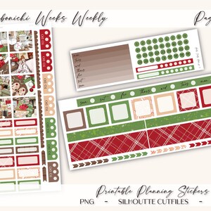 Printable Hobonichi Weeks Weekly Planner Kit Holly Jolly - Etsy