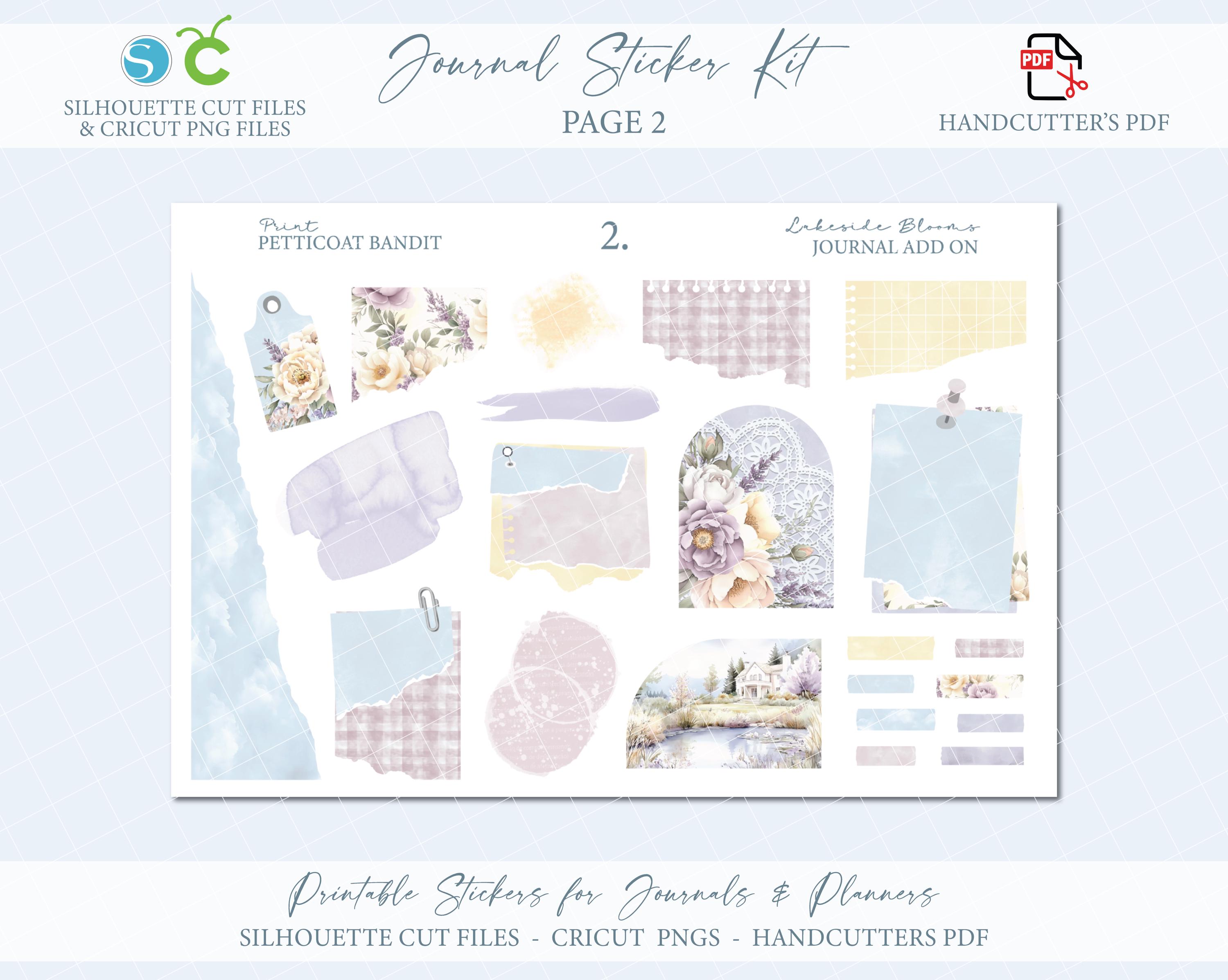 Spring Printable Journaling Sticker Kit - Lakeside Blooms | Journal ...