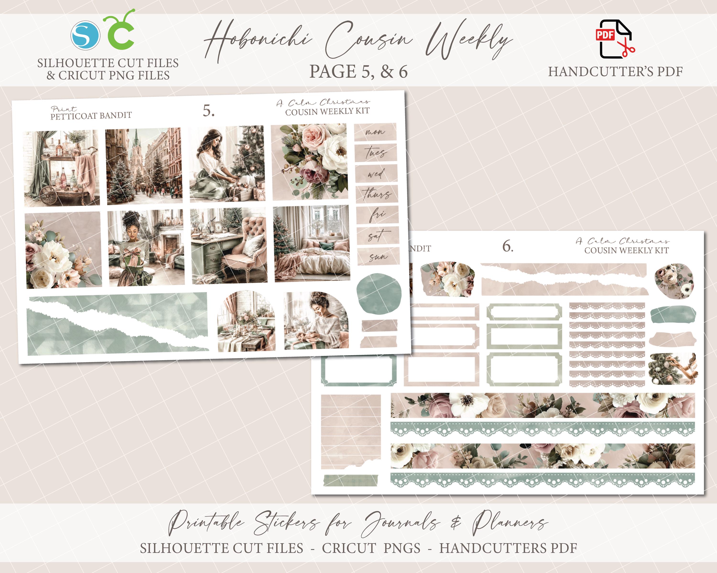 Printable Hobonichi Cousin Weekly Planner Kit - A Calm Christmas ...