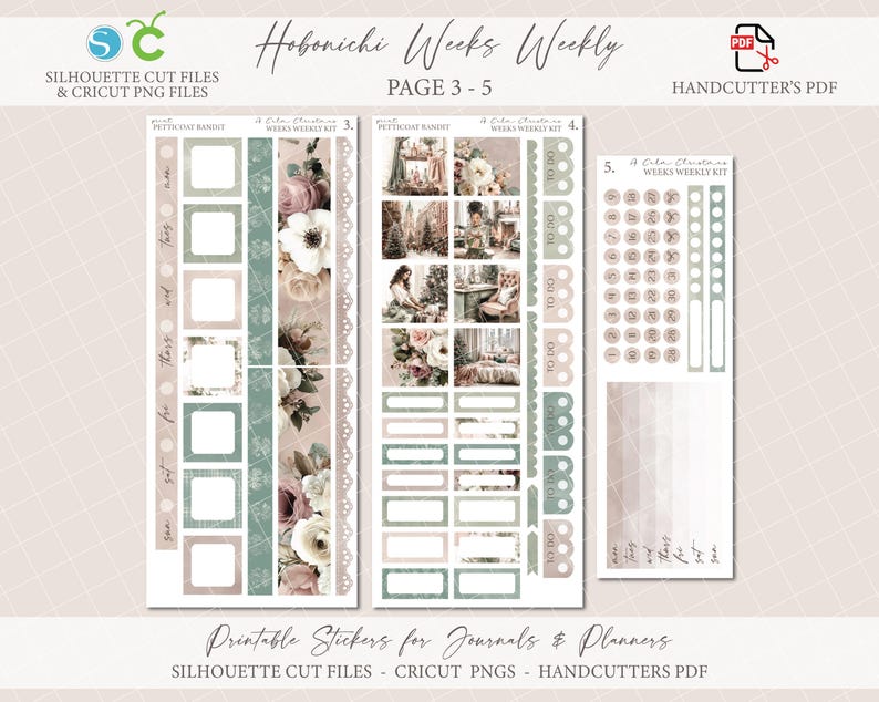 Printable Hobonichi Weeks Weekly Planner Kit - A Calm Christmas ...